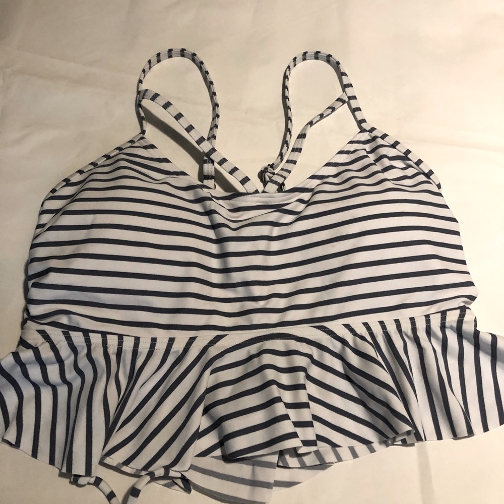 Cute striped Bikini top size XL